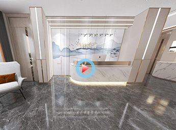 杭州拱墅區(qū)美容院設(shè)計裝修全景效果圖