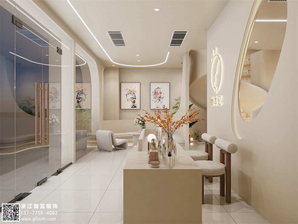 宅寂風美容院裝修設(shè)計要點介紹？